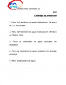 Catálogo de productos. Apuntes