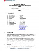 SÍLABO DERECHO PENAL