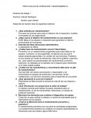 PROTOCOLOS DE OPERACIÓN Y MANTENIMIENTO.