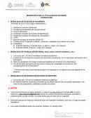 Requisitos REQUISITOS PARA LA TITULACIÓN DE ESTUDIOS: