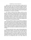 Reformas de política educativa.