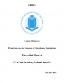 Frida Kahlo o Magdalena Carmen Frida Kahlo y Calderón fue una pintora que pretenecía a los artistas plásticos mexicanos en el siglo XX