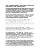 Cuál ha sido la participación de los jóvenes (estudiantes) en los movimientos en las últimas décadas?