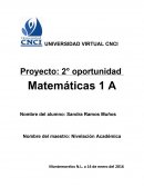 Proyecto de matemáticas 2° oportunidad extraordinarios