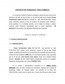 CONTRATO DE FRANQUICIA PARA FARMACIA.