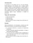 Neumonia es una infección de uno o los dos pulmones