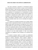 ENSAYO DEL ORIGEN Y EVOLUCIÓN DE LA ADMINISTRACIÓN