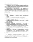Estrategias de producto en Mercadotecnia