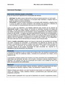 Trabajo Intervención Psicológica