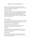 LA TEORIA DE LAS SITUACIONES DIDACTICAS