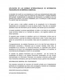 APLICACIÓN DE LAS NORMAS INTERNACIONALES DE INFORMACION FINANCIERA EN UN EMPRESA COMERCIAL