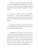 Análizar Relaciones Internacionales