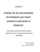 Análisis de las herramientas tecnológicas que hacen posible la educación a distancia