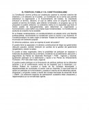 El poder del pueblo y el constitucionalismo.