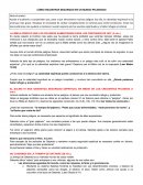 Como encontrar seguridad en un mundo peligroso