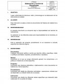 ELABORACION Y CONTROL DE DOCUMENTOS