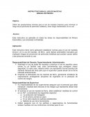 INSTRUCTIVO PARA EL USO DE MACETAS MINERA ESCONDIDA