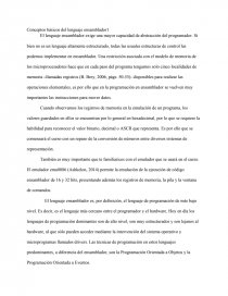 Conceptos basicos del lenguaje ensamblador. Página 1