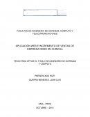 APLICACIÓN WEB E INCREMENTO DE VENTAS DE EMPRESA DEMO EN CHINCHA