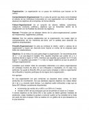 La organización es un grupo de individuos que buscan un fin común.