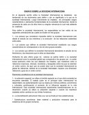 ENSAYO SOBRE LA SOCIEDAD INTERNACIONAL