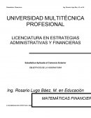 Estadística Aplicada al Comercio Exterior