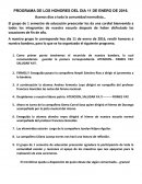 PROGRAMA DE LOS HONORES DE DOCENTES