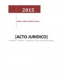 El acto jurídico es la manifestación de la voluntad de las personas, con la intención de crear, transmitir, modificar, o extinguir derechos y obligaciones, las cuales están reconocidas por la ley