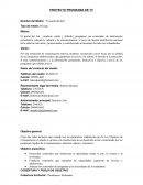 PROYECTO PROGRAMA DE TV Nombre del Medio: "El portal del Sol"