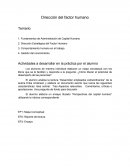 Temario de direccion del factor humano
