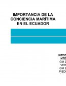 IMPORTANCIA DE LA CONCIENCIA MARÍTIMA EN EL ECUADOR
