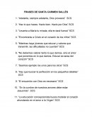 Frases de Sta. Carmen Sallés