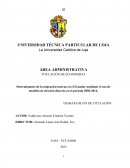 Determinantes de la migración interna en el Ecuador mediante el uso de modelos de elección discreta en el periodo 2004-2014