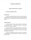 Pensamiento Crítico y Propositivo