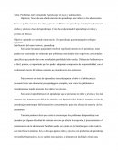 Problemas más Comunes de Aprendizaje en niños y adolescentes.