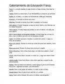 Educacion fisica calentamiento