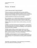 Analisis del discurso "Sin Hambre"