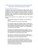 ASPECTOS FISCALES QUE RIGEN LOS PLANES PRIVADOS DE PENSIONES Y PLANES PERSONALES DE RETIRO
