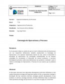 Estrategia de Operaciones y Procesos