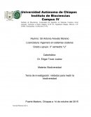 Tema de investigación: métodos para medir la biodiversidad