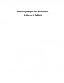 Políticas en materia de redacción de informes en la ASF y en las EFS