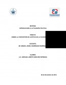 TODO SOBRE LA CONCEPCIÓN DE JUSTICIA EN LA FILOSOFÍA POLÍTICA