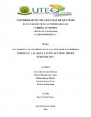 LA IMAGEN Y SU INCIDENCIA EN LA VENTAS DE LA EMPRESA COMERCIAL CASA BAEZ, CANTON QUEVEDO, PRIMER SEMESTRE 2015