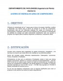 Ahorro de energia en area de compresores