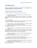 Competencias genéricas de los estudiantes