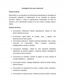 Investigación del marco referencial.