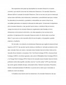 Papel que desempeñan los mercados financieros en nuestra economía