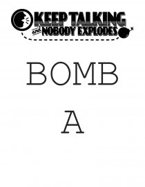 BOMBA Defusal MANUAL. Página 1