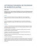 AUTORIDAD PANAMENA DE SEGURIDAD DE ALIMENTOS (AUPSA)