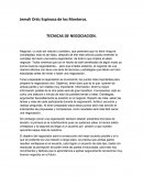 Técnicas de negociacion.